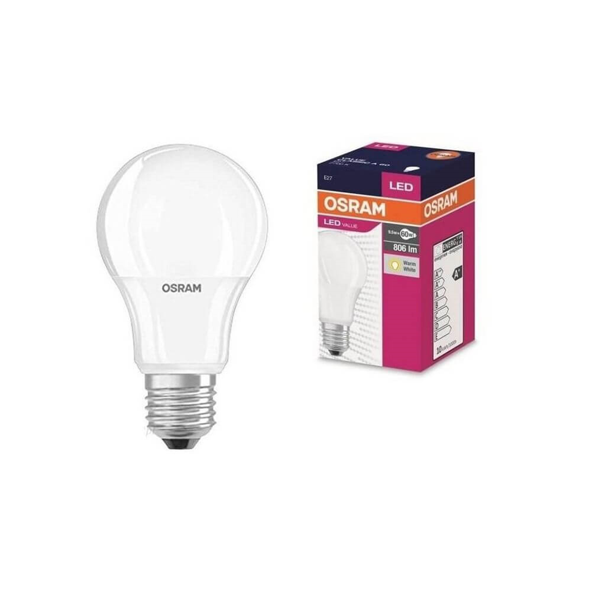 OsramLed AmpülleriOsram Led Ampul 8,5W (60W) E-27 BEYAZ/GÜNIŞIĞI