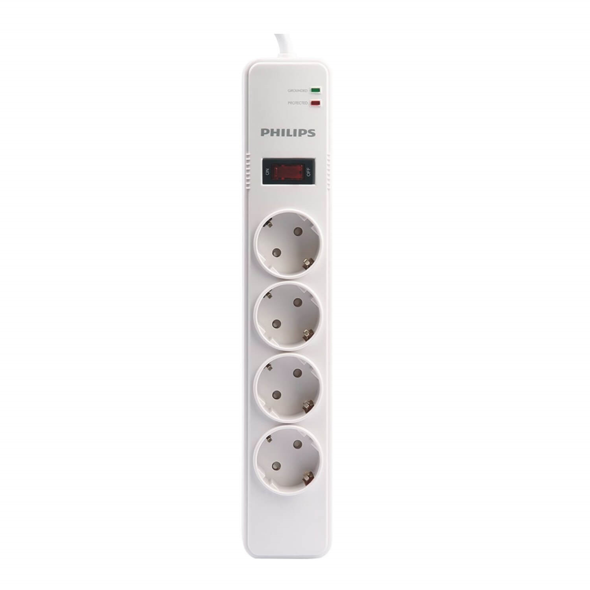 PhilipsAkım Korumalı PrizlerPhilips 4'lü 2 Metre Kablolu 1050 Joule Anahtarlı Akım Korumalı Priz SPS1040B/51