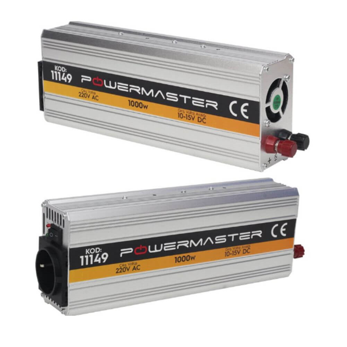 Powermasterİnvertör ÇeşitleriPowermaster 12V - 220V 1000W Çevirici İnvertör 