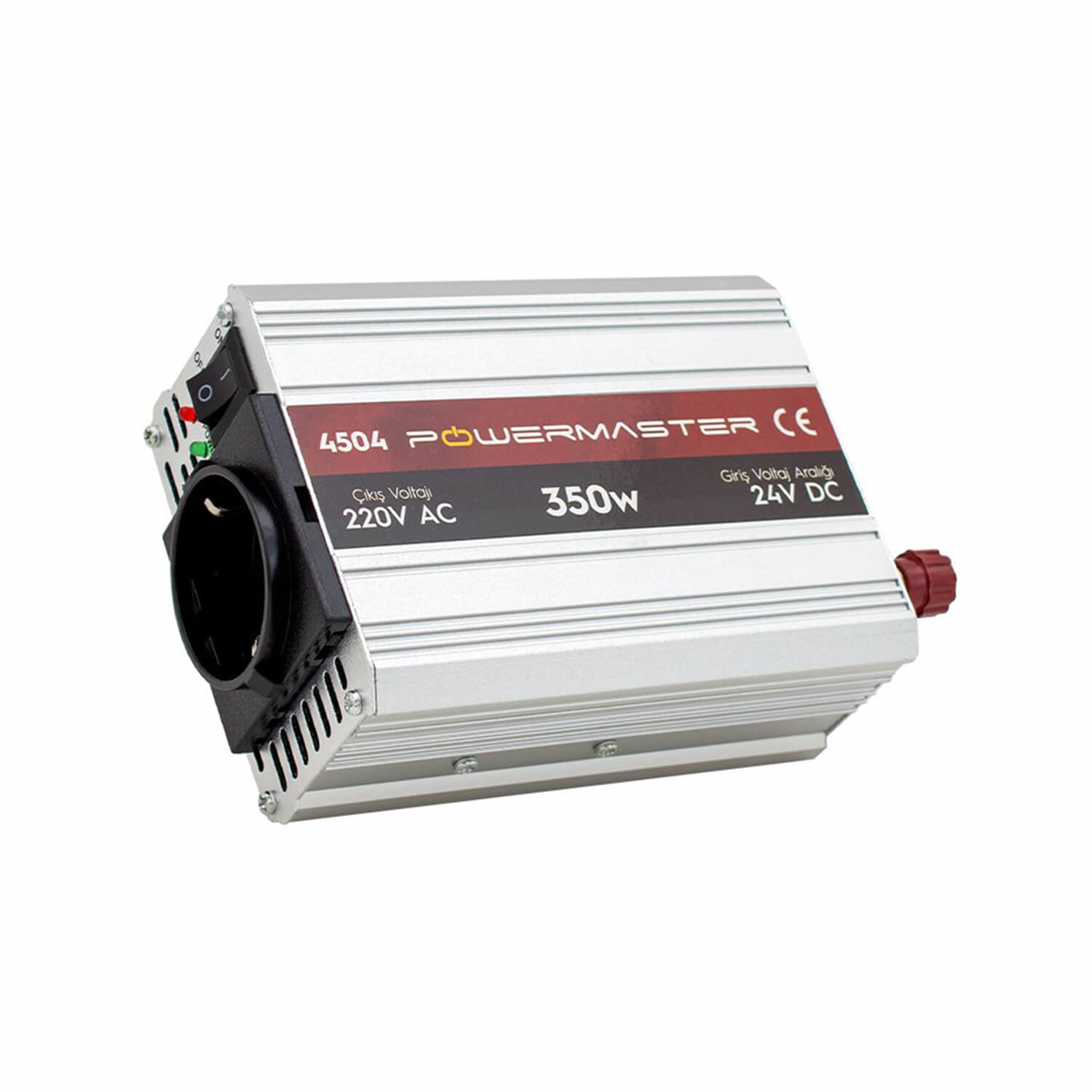 Powermasterİnvertör ÇeşitleriPowermaster 24 Volt 350 Watt Modified Sinus İnverter PM-4504