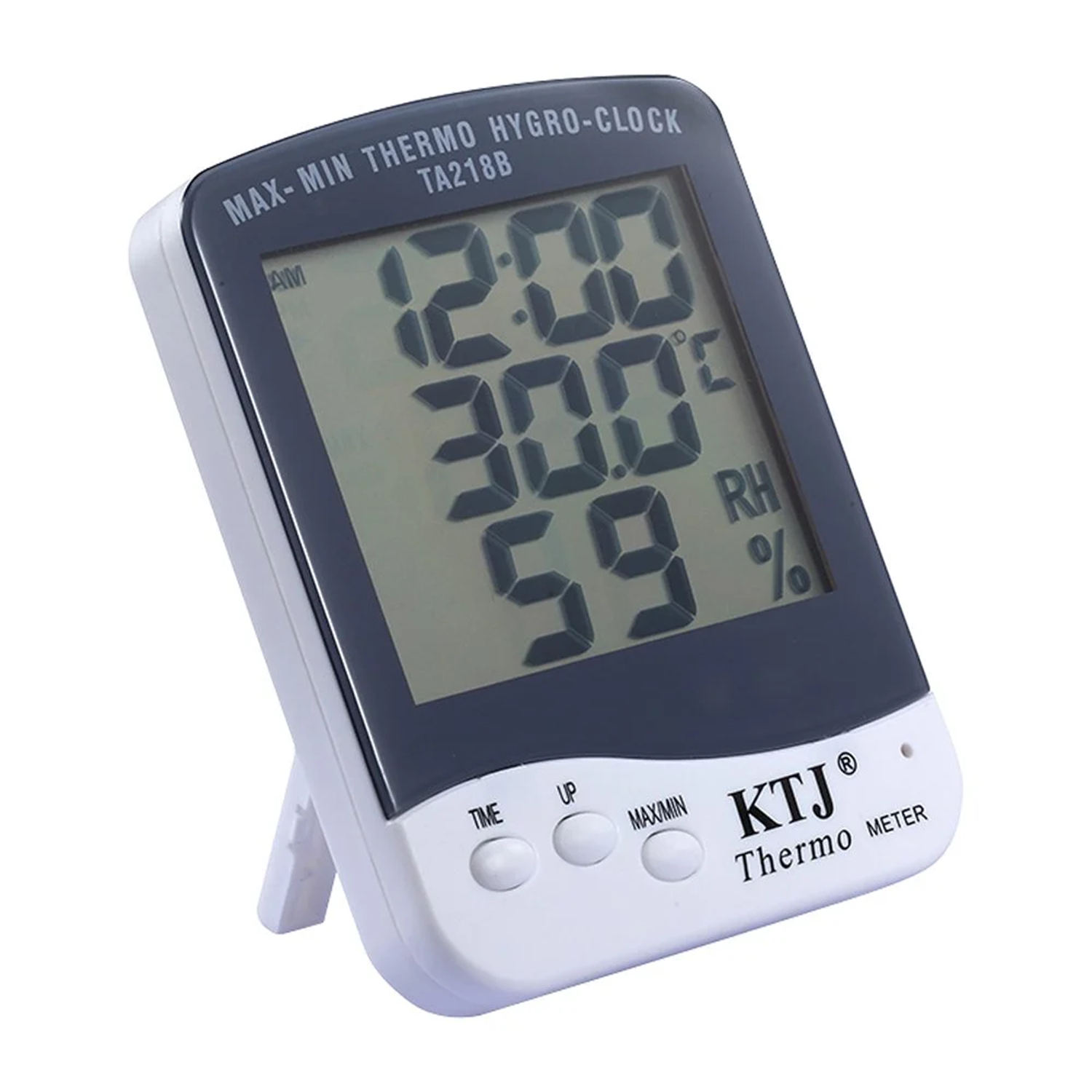 PowermasterNem ÜrünleriPowerMaster PM-6233 Termometre Oda Tipi Ekranlı Sıcaklık ve Nem Ölçer - Saat Özellikli