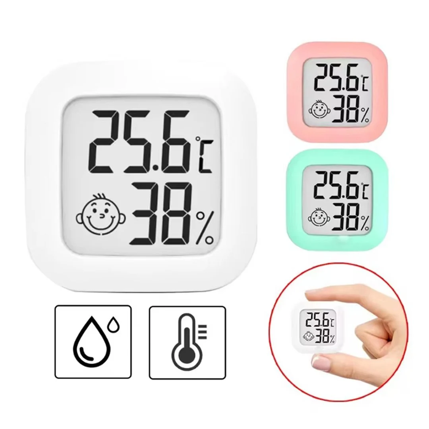 PowermasterNem ÜrünleriPowerMaster PM-6235 Oda Tipi Mini Ekranlı Sıcaklık Nem Ölçer Termometre