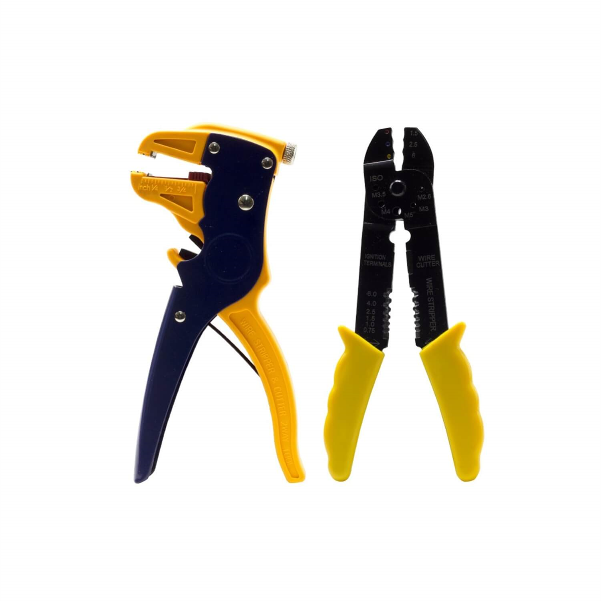 PowermasterKonnektör Sıkma PenseleriPowermaster YK-PR-04 Terminal Sıkma Pensesi+Kablo Sıyırma Pensesi+Uç Seti