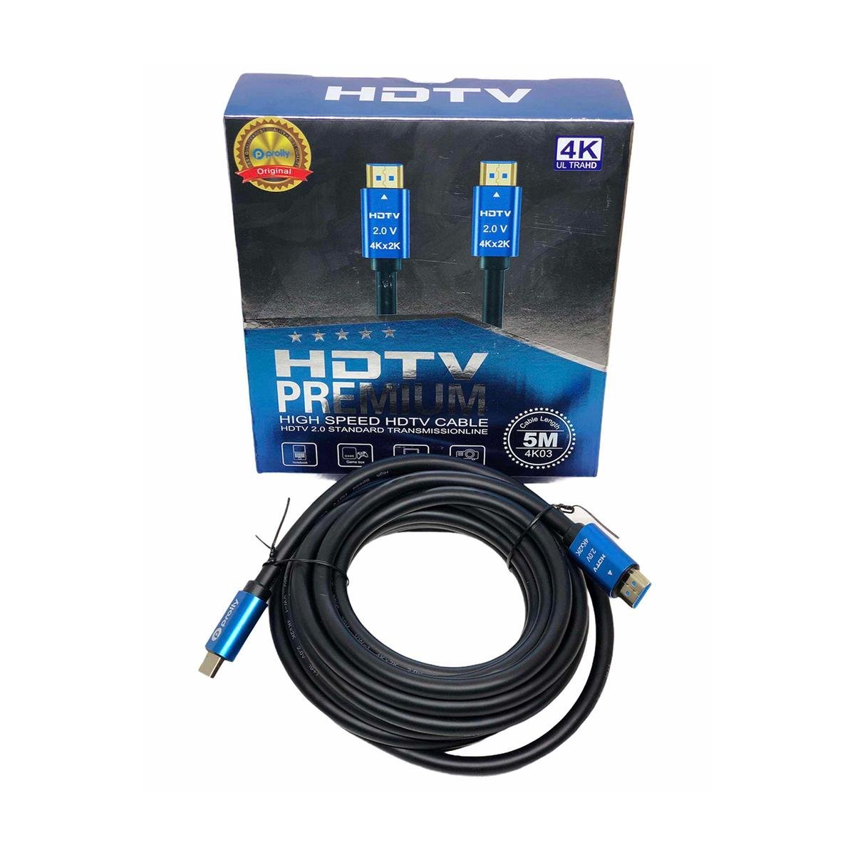 ProllyHdmı KablolarProlly Pcv 3351 Premium 4K 5 Mt Hdmı Kablo
