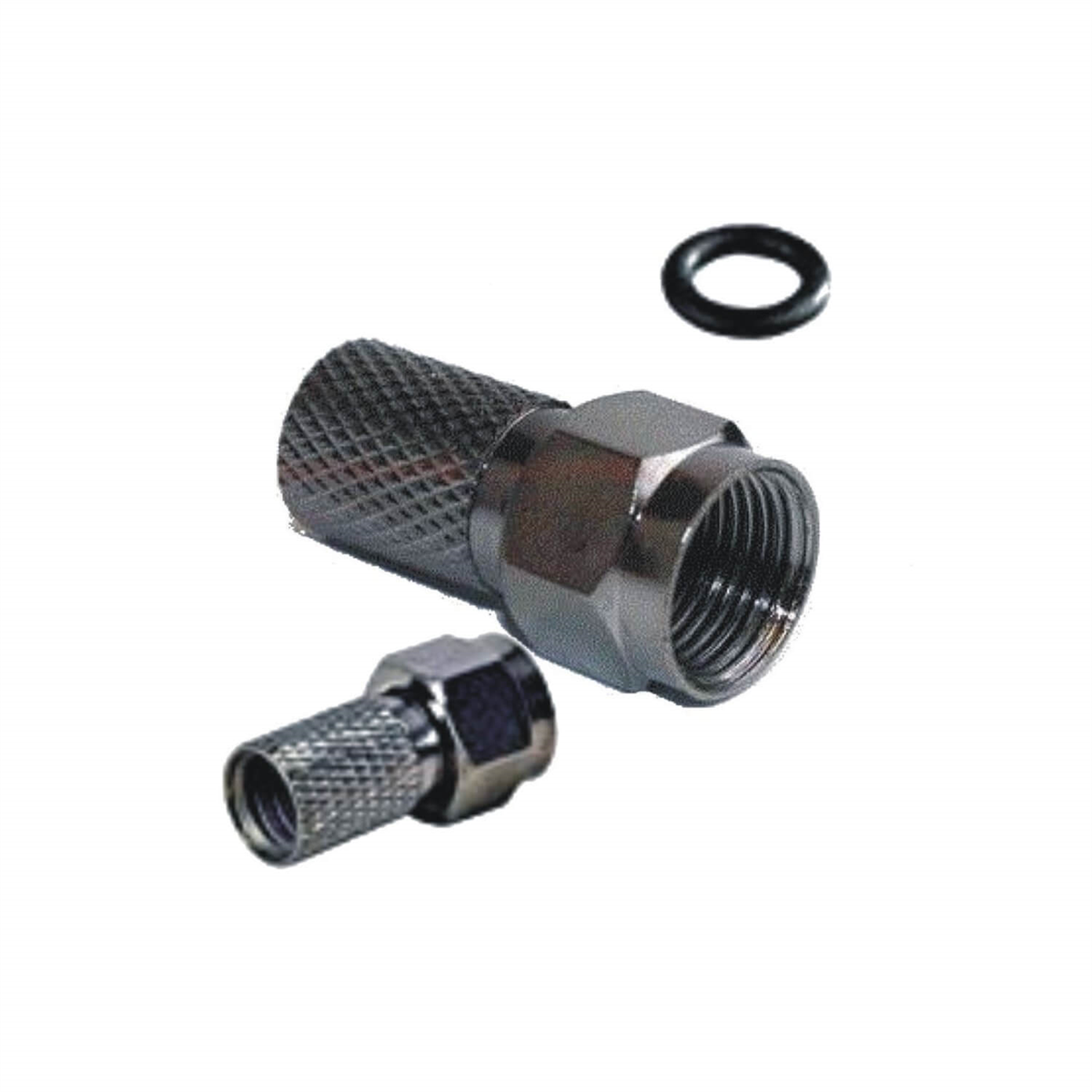 ShowmaxF Konnektör ÇeşitleriShowmax Siyah Contalı F Konnektör 100 Ad.