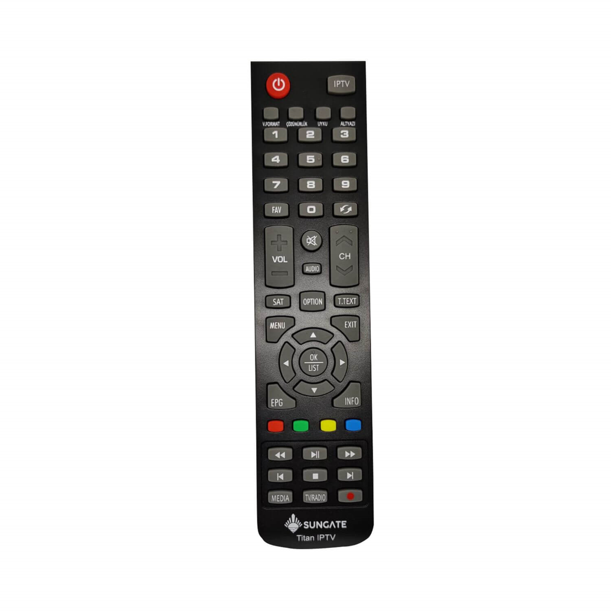 SungateUydu Alıcısı KumandalarıSungate Titan I P Tv Orjinal Uydu Alıcı Kumanda