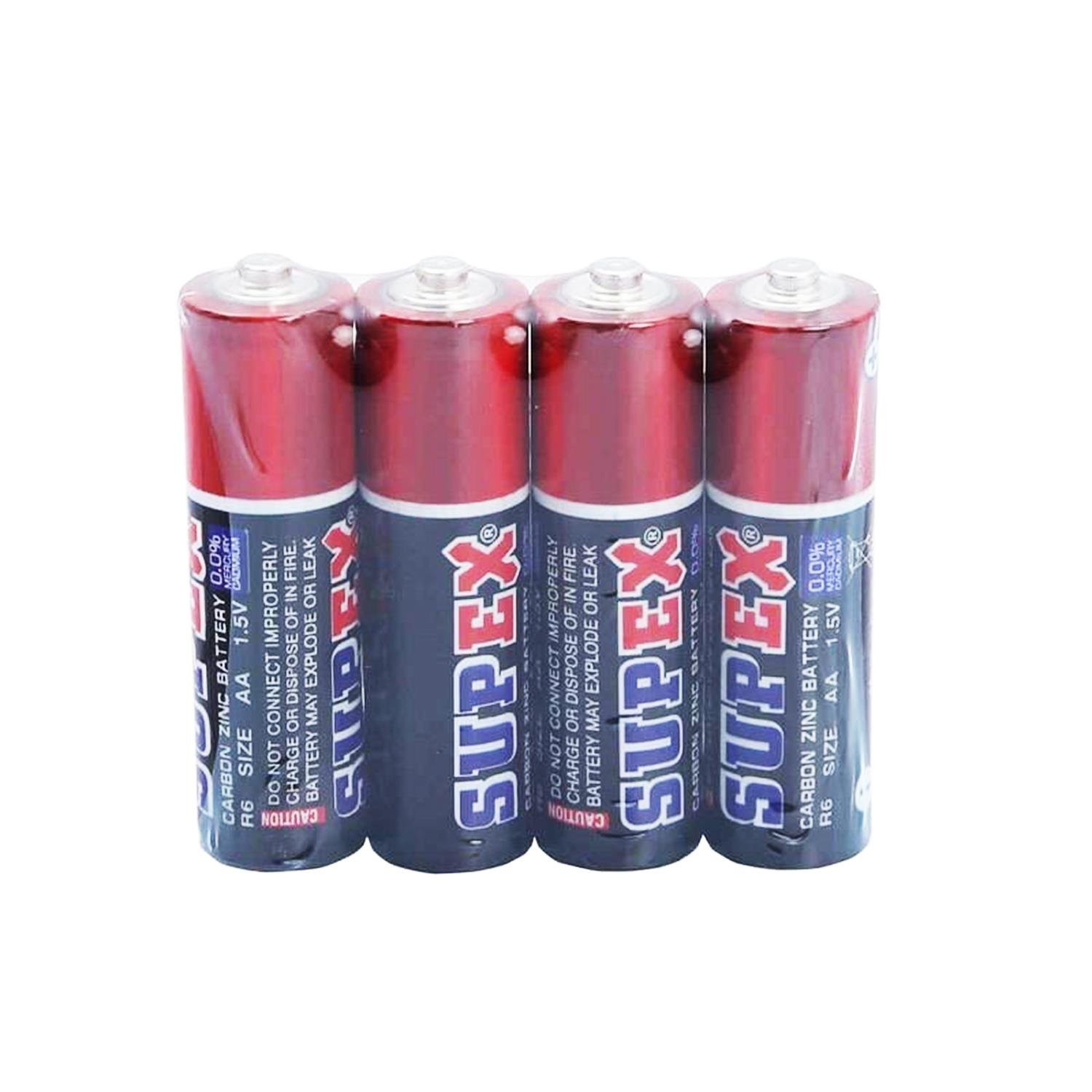 SupexPil ve AkülerSupex R6 AA 1.5V 4'lü Çinko Karbon Kalem Pil