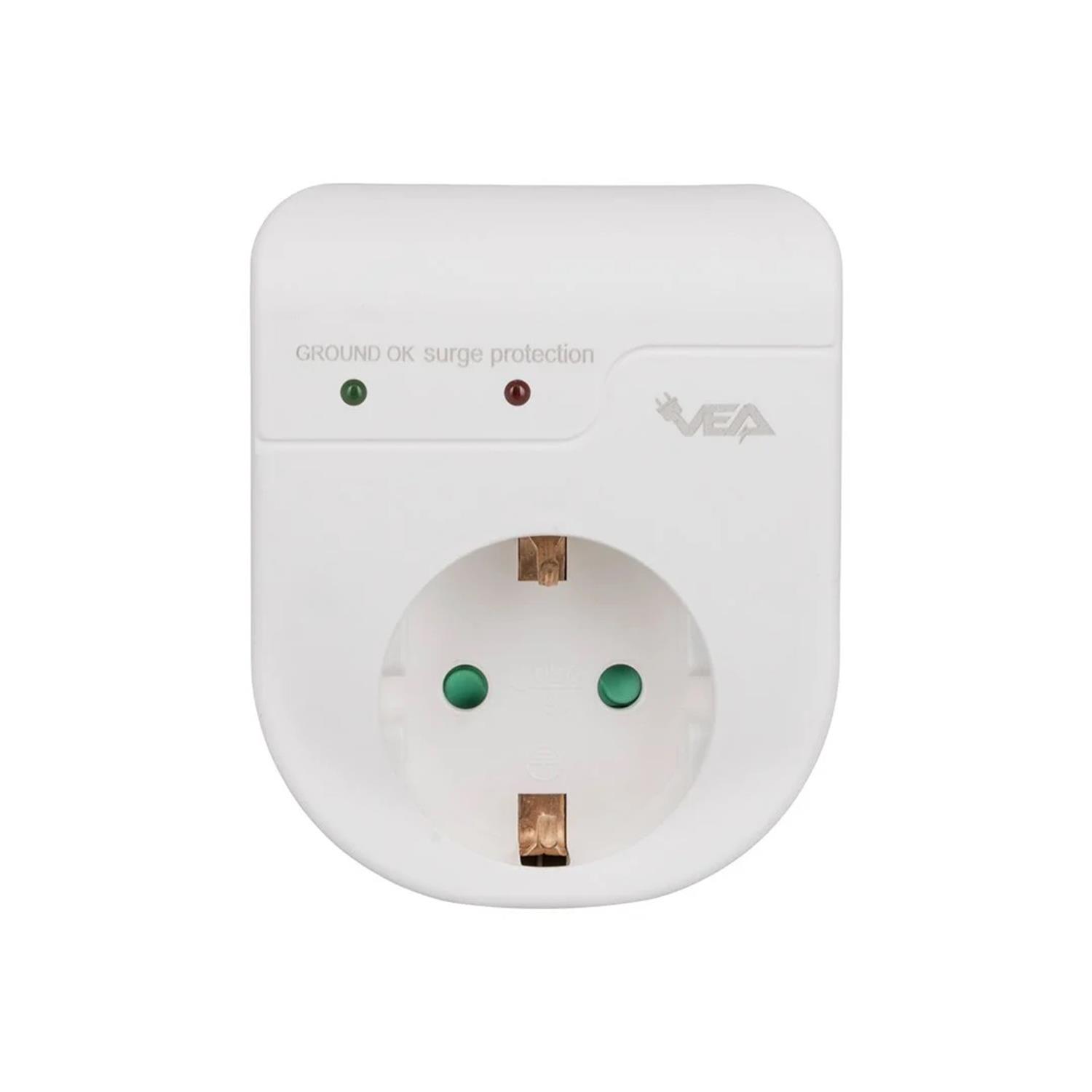 VeaAkım Korumalı PrizlerVea VE-22416 Led Göstergeli Tekli Akım Korumalı Priz