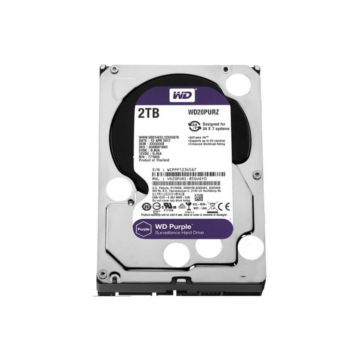 Western DigitalHard Disk (HDD)Western Digital 2 TB 3.5'' Sata III 6Gbit/s 64MB Hard Disk