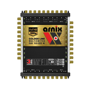 ArnixArnix (Santral) MultiswitchArnix Dual Sistem 10/20 Sonlu ve Kaskatlı Multiswitch Uydu Santrali