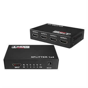 FullyHdmı SplitterFully G-538G 1.4V 1080P 3D 4 Portlu HDMI Splitter Dağıtıcı
