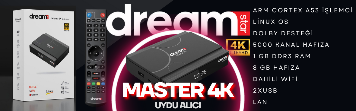 Dreamstar Master 4K Uydu Alıcı