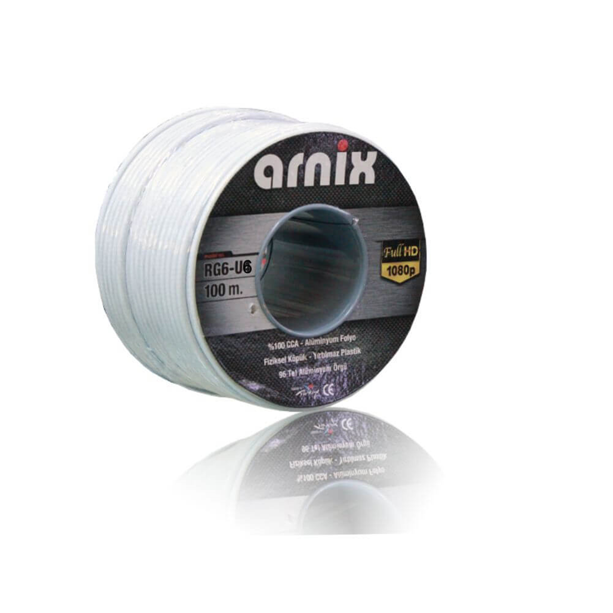ArnixUydu Anten KablolarıArnix RG6-U6 64 Tel Uydu Anten Kablosu