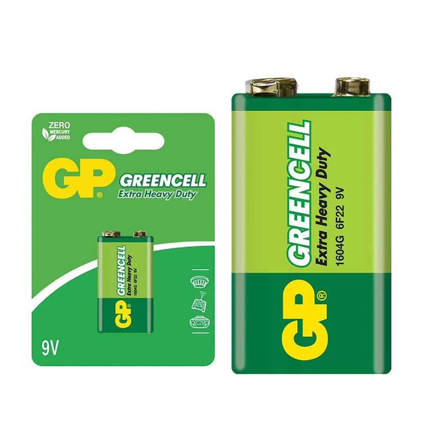 GPPil ve AkülerGP 1604GLF Greencell 9 Volt Pil (Tekli)