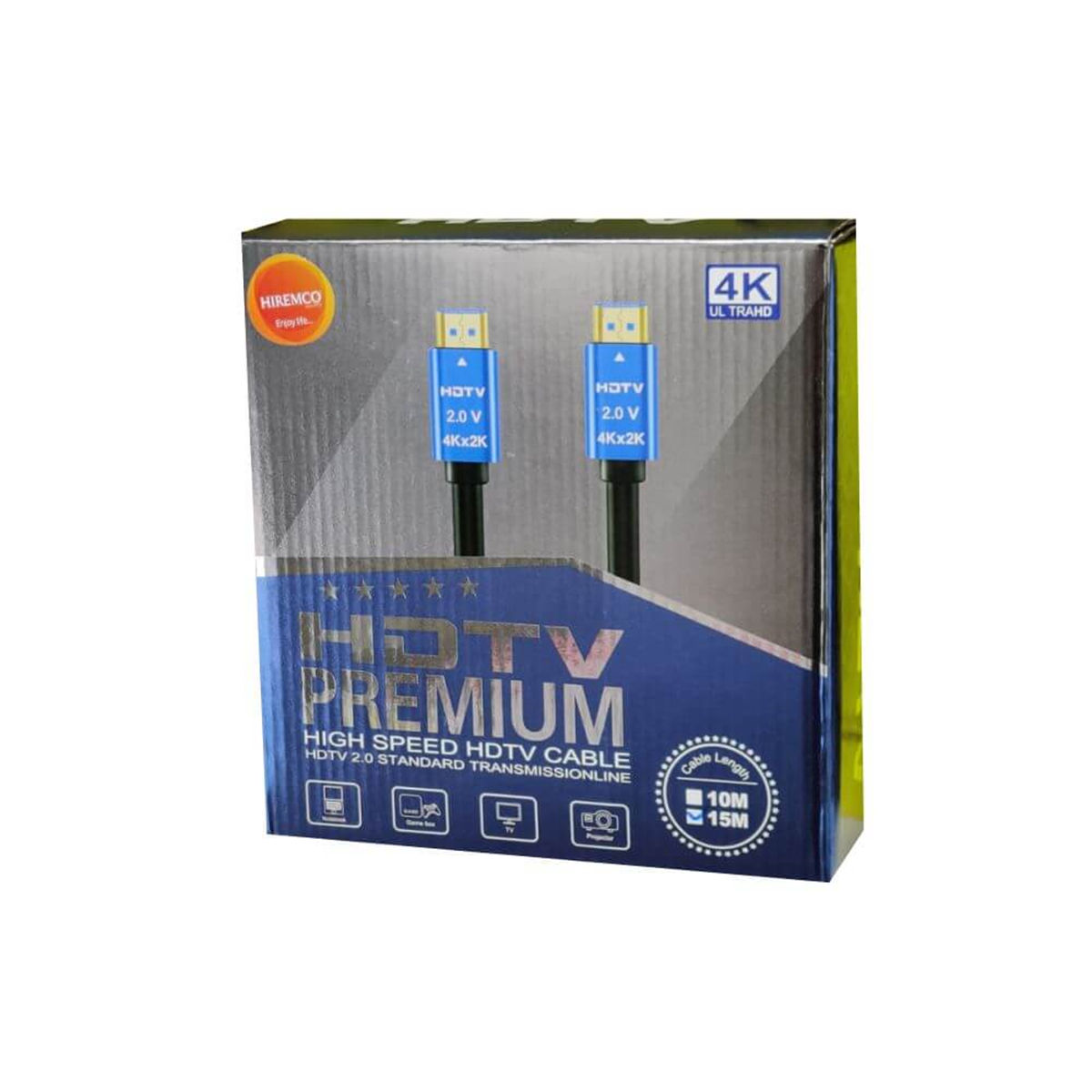 HiremcoHdmı KablolarHiremco 4K Ultra 15 MT HTML 2.0 Premium Kablo