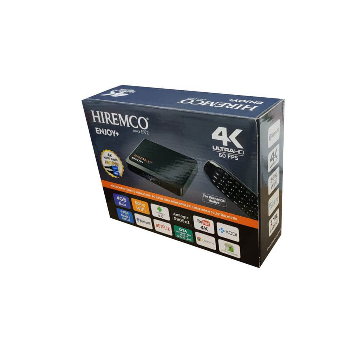 Hiremco 4K UltraHD Enjoy+ Android TV Box