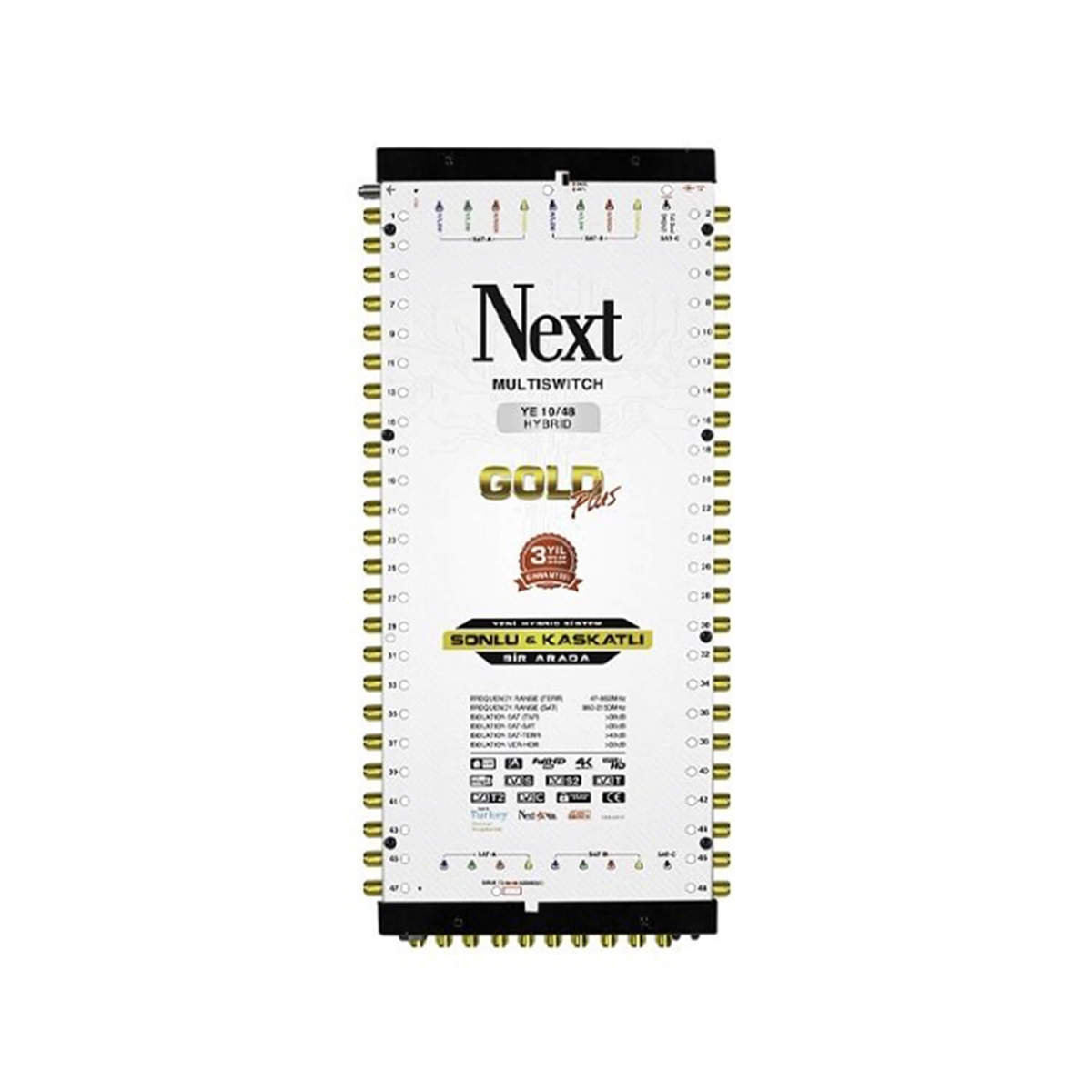 Next NextstarNext (Santral) Multiswitch Next SANTRALYE-10/48 Hybrid Uydu Santral (Sonlu - Kaskatlı Birlikte)