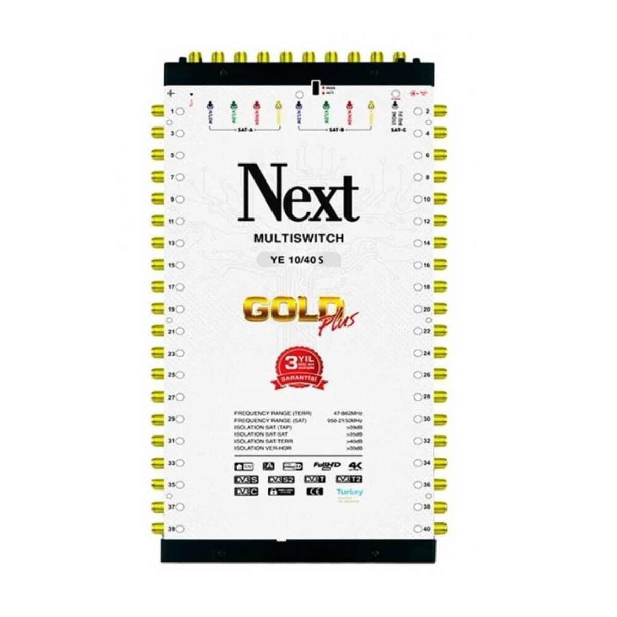 Next NextstarNext (Santral) MultiswitchNext 10/40 Sonlu Gold Plus Multiswitch Uydu Santrali