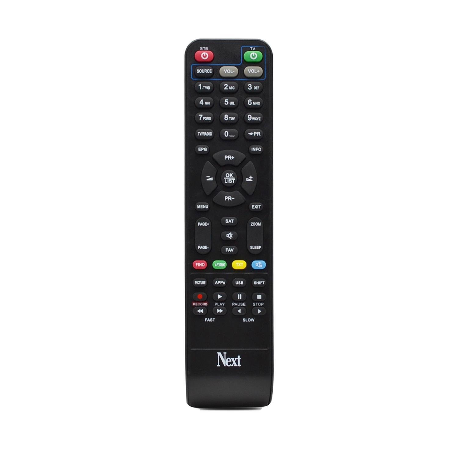Next NextstarUydu Alıcısı KumandalarıNext Nextstar Uk-660  Punto Plus-Black 2-Tango Red Kumanda
