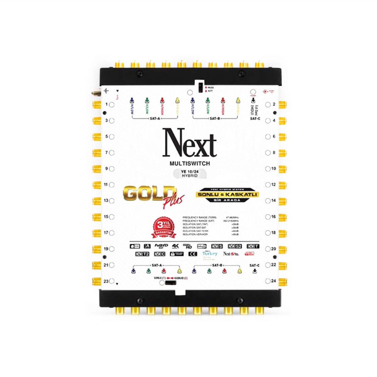 Next NextstarNext (Santral) MultiswitchNext YE-10/24 Hybrid Uydu Santral (Sonlu - Kaskatlı Birlikte)