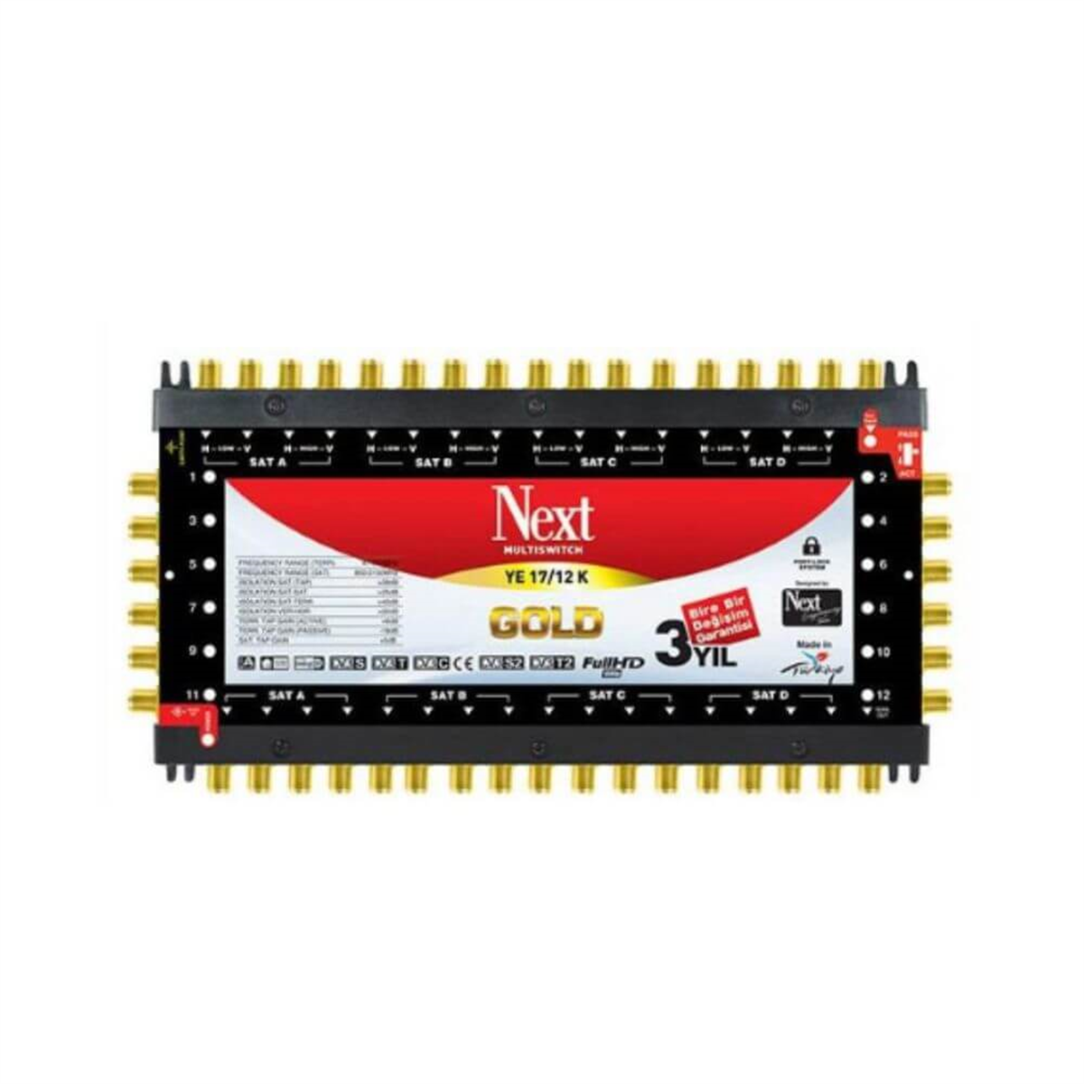 Next NextstarNext (Santral) MultiswitchNext YE-17/12 Kaskatlı Diseqc 2.0 Multiswich Santral