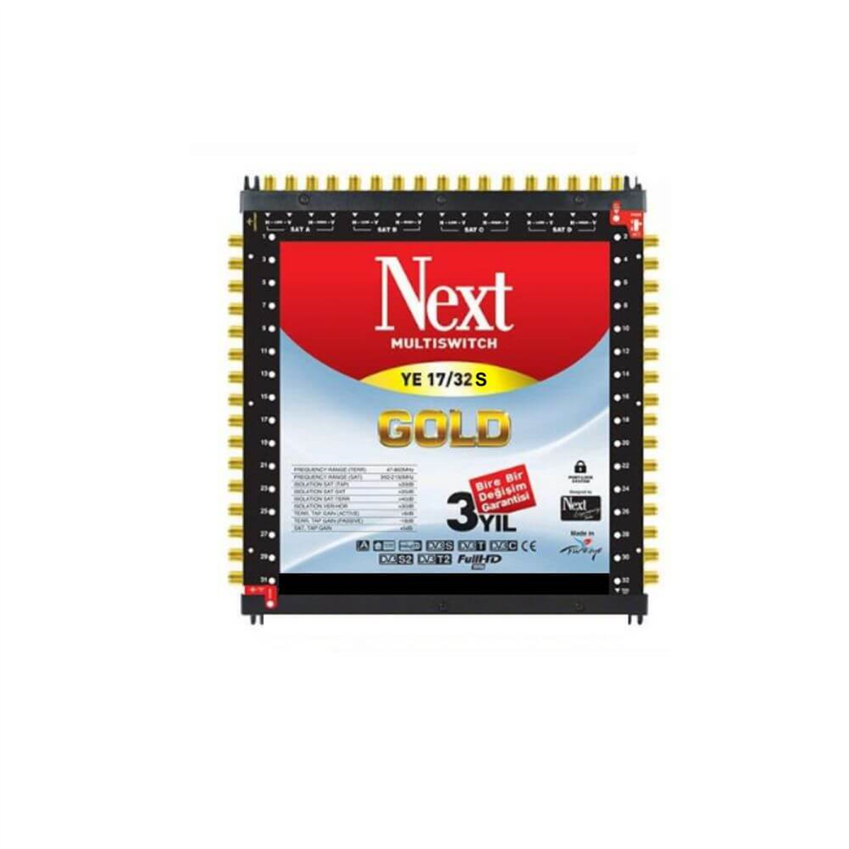 Next NextstarNext (Santral) MultiswitchNext YE-17/32 Sonlu Diseqc 2.0 Multiswich Santral