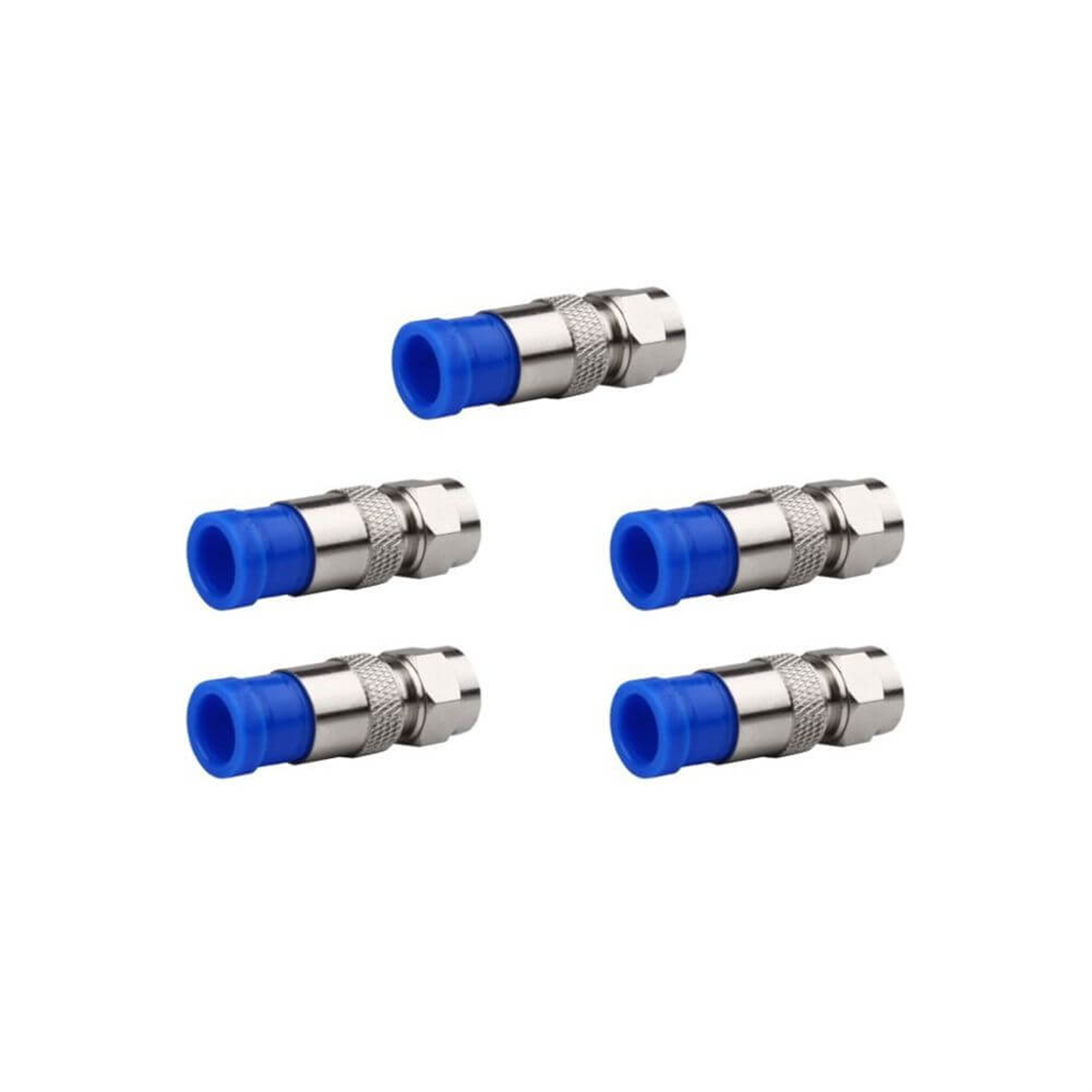 NovacomF Konnektör Çeşitleri5 Adet Novacom RG6 Sıkmalı F Konnektör