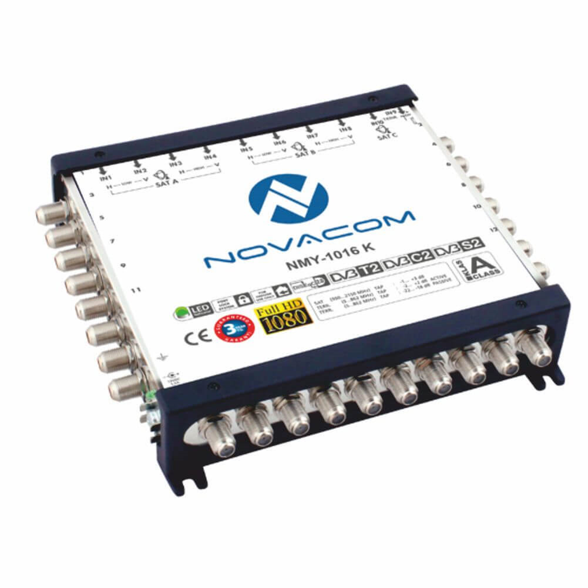 NovacomNovacom (Santral) MultiswitchNovacom 10/16 Kaskatlı Multiswitch Uydu Santrali