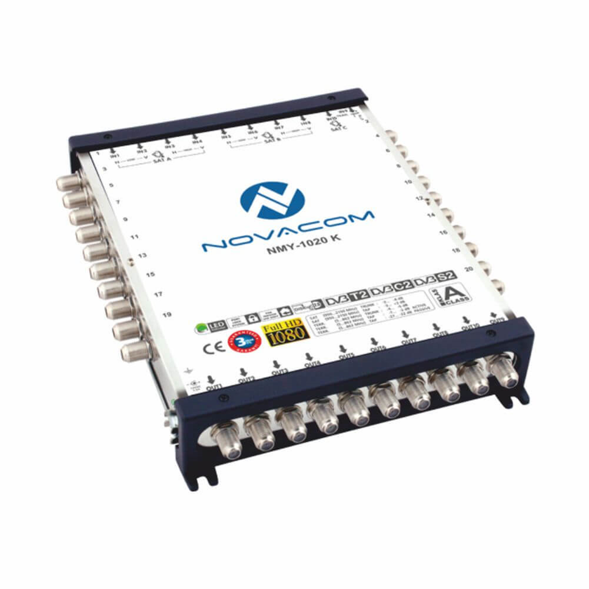 NovacomNovacom (Santral) MultiswitchNovacom 10/20 Kaskatlı Multiswitch Uydu Santrali