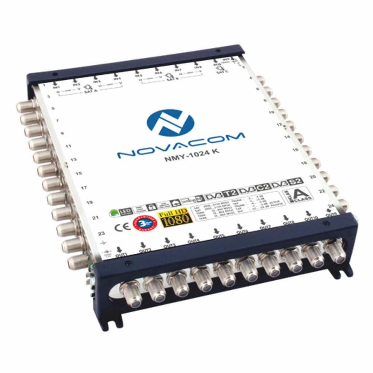 NovacomNovacom (Santral) MultiswitchNovacom 10/24 Kaskatlı Multiswitch Uydu Santrali