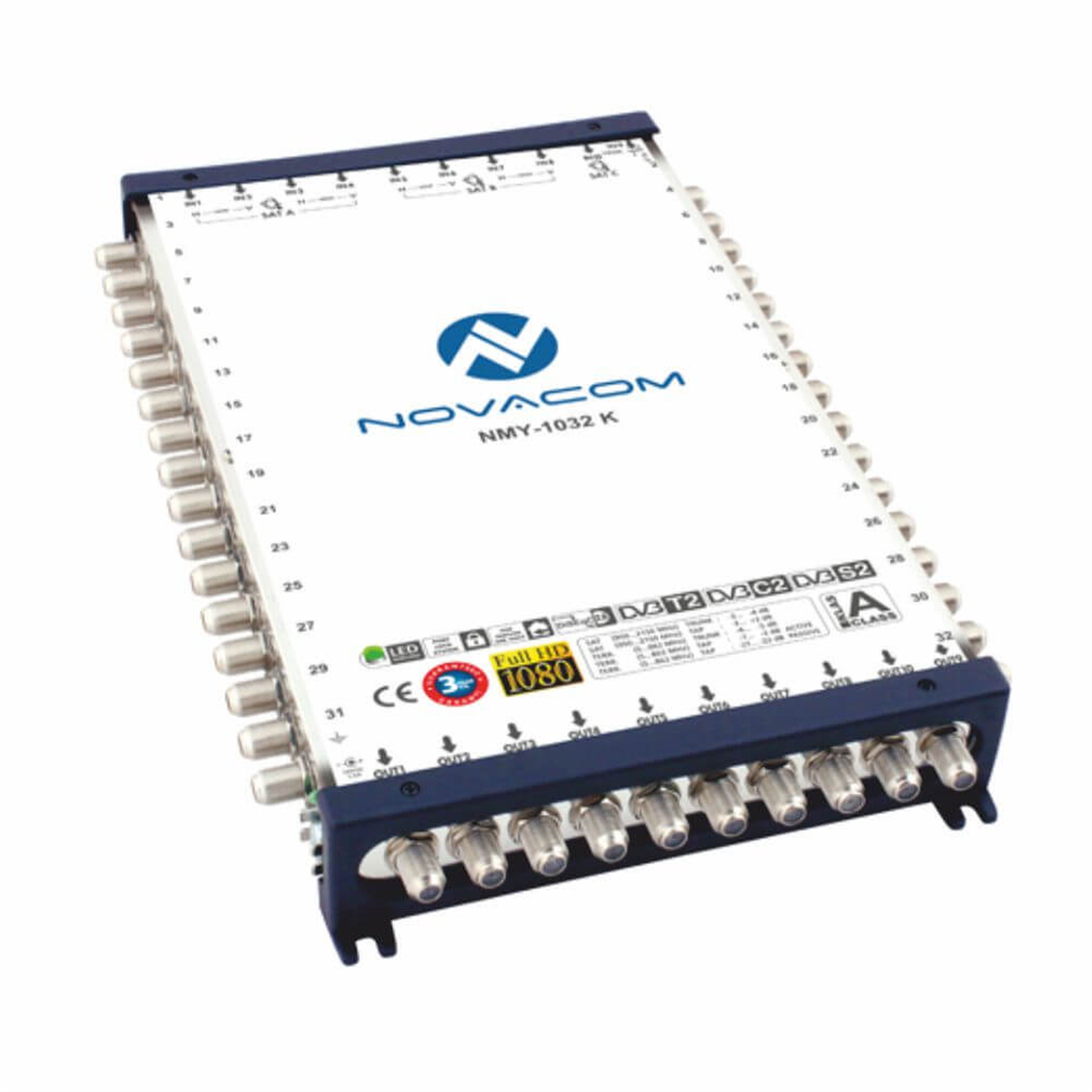 NovacomNovacom (Santral) MultiswitchNovacom 10/32 Kaskatlı Multiswitch Uydu Santrali
