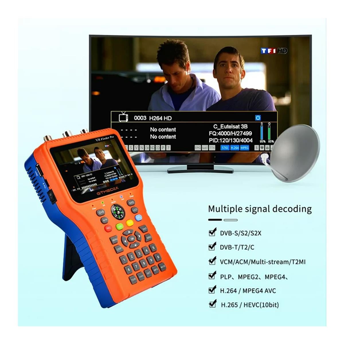 Novcom Solutions Novacom GT Media V8 Finder Pro 2 HD Uydu Bulucu