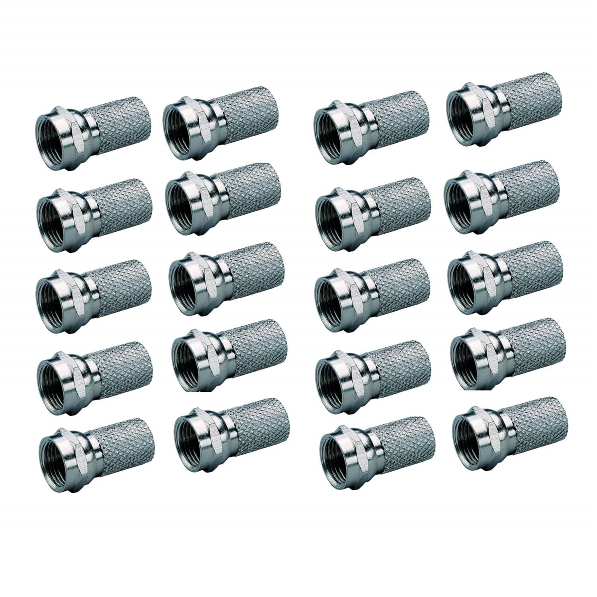 OksanF Konnektör ÇeşitleriOksan 20 Adet RG6 U6 F Konnektör