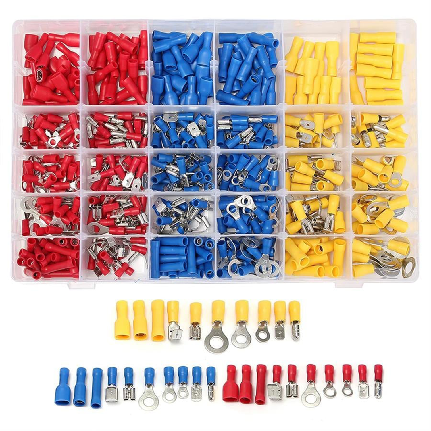 PowermasterKablo Pabuç ÇeşitleriPowerMaster PM-25982 Muhtelif Ölçülerde Kablo Pabuç (480 Parça)