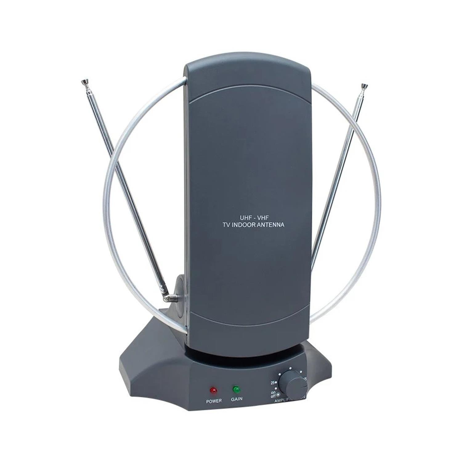 PowermasterTv Üstü AntenPowermaster UHF-VHF Renkli Elektrikli Tv & Fm Üstü Anten DT-101