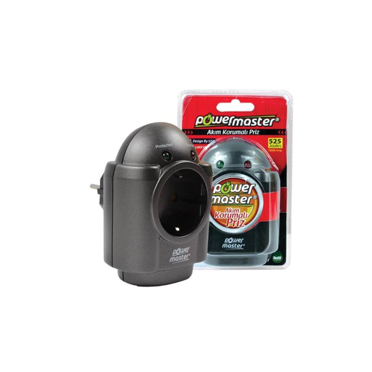PowermasterAkım Korumalı PrizlerPowermaster ZM-GFX100H Akım Korumalı Priz