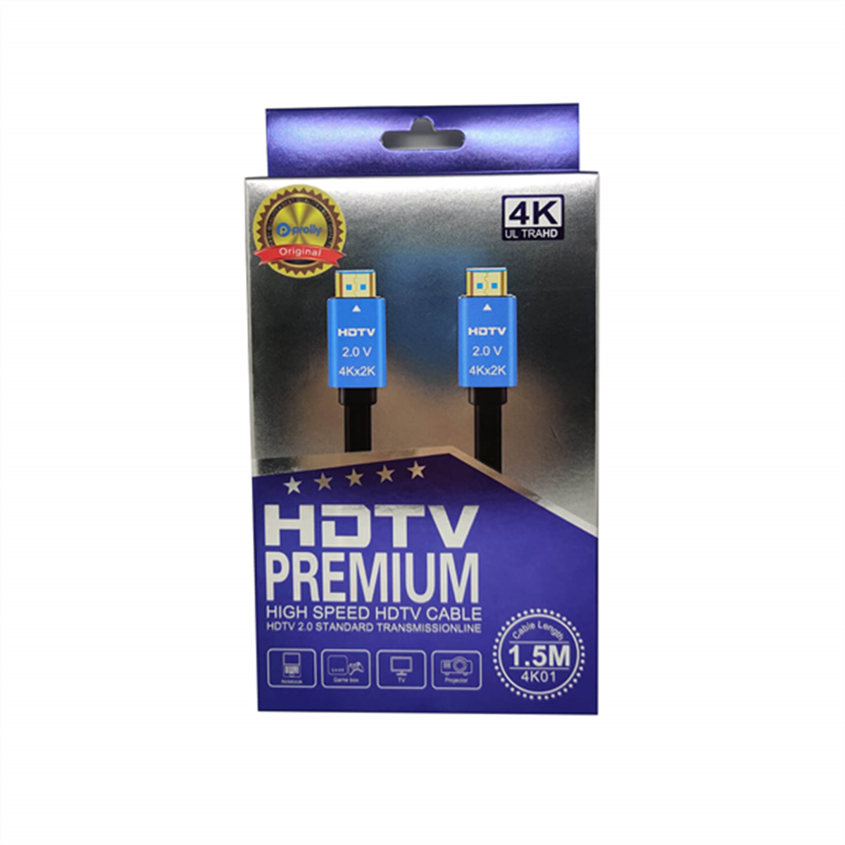 ProllyHdmı KablolarPROLLY PCV 3349 PREMİUM 4K 1.5MT HD KABLO