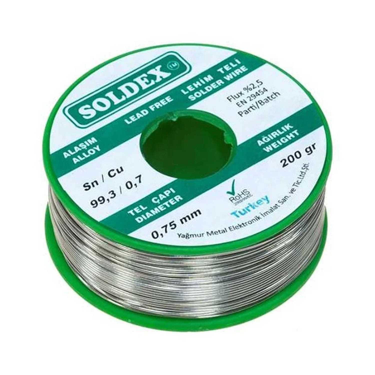 SoldexLehim TeliSoldex 0.75 Mm 200 Gr Kurşunsuz Lehim Teli