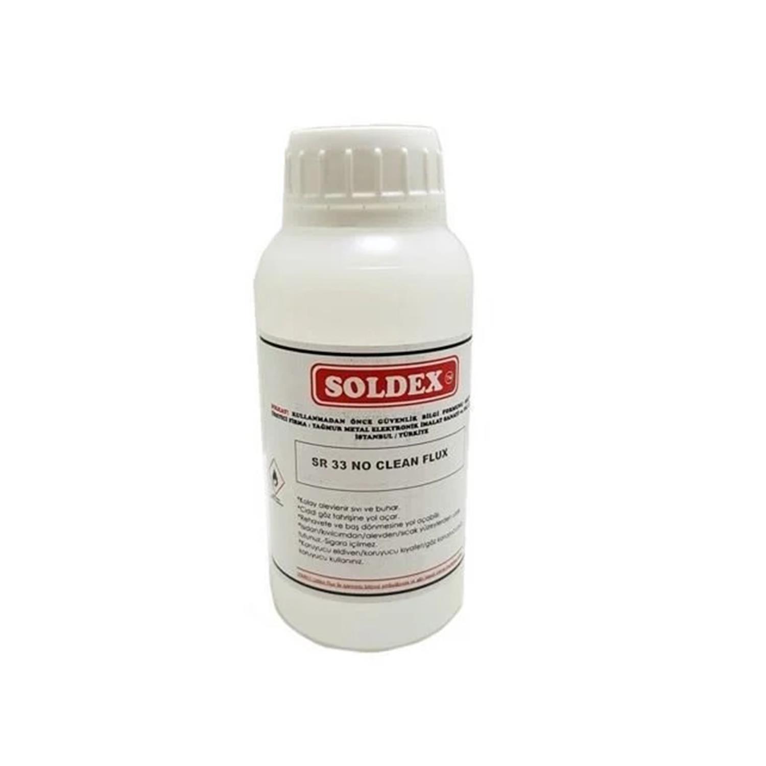 SoldexLehim Temizleme Sıvıları ve SpreyleriSoldex SR-33 (SR-3302) Temizlik Gerektirmeyen Sıvı Flux 250 Ml