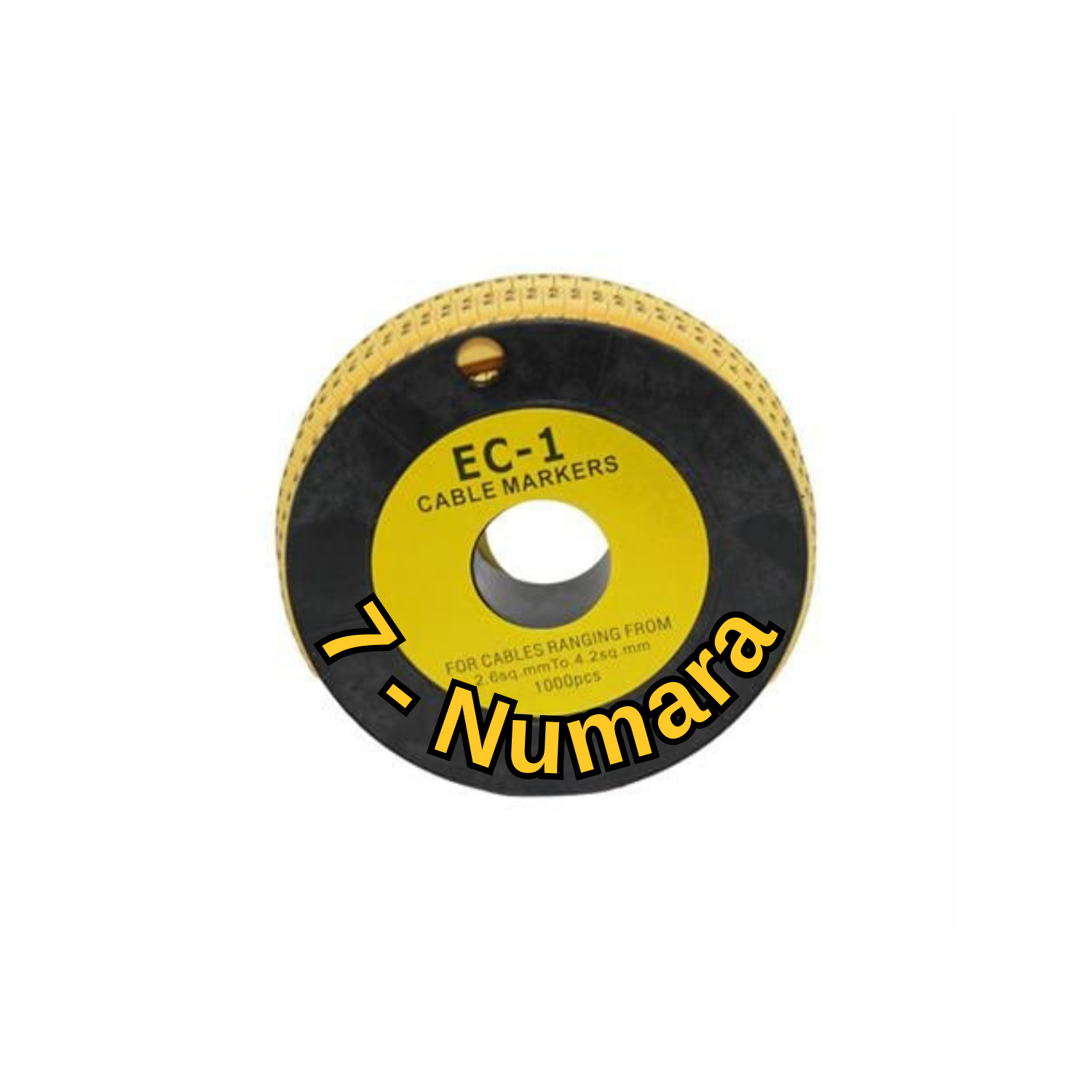 StrongerKablo Numaratör1000 Adet 7 Numara EC-1 Kablo Numaratörü 