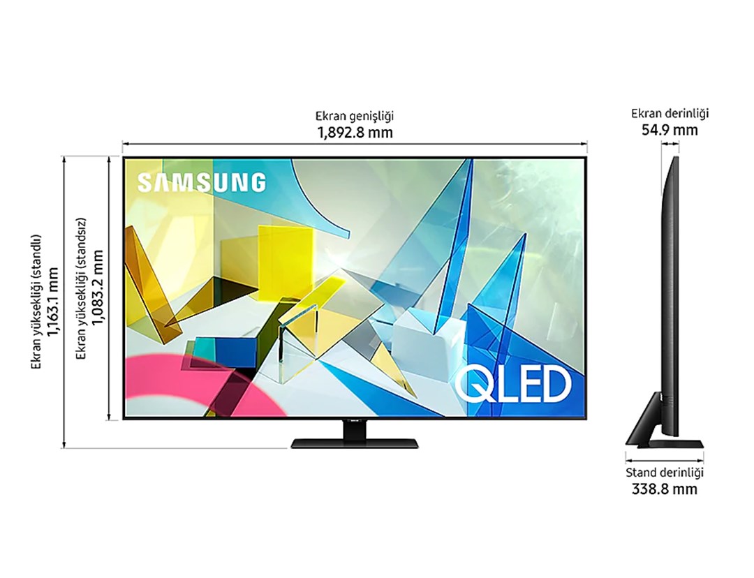 Samsung 75" Q80T QE75Q80TATXTK QLED 4K UHD Smart TV
