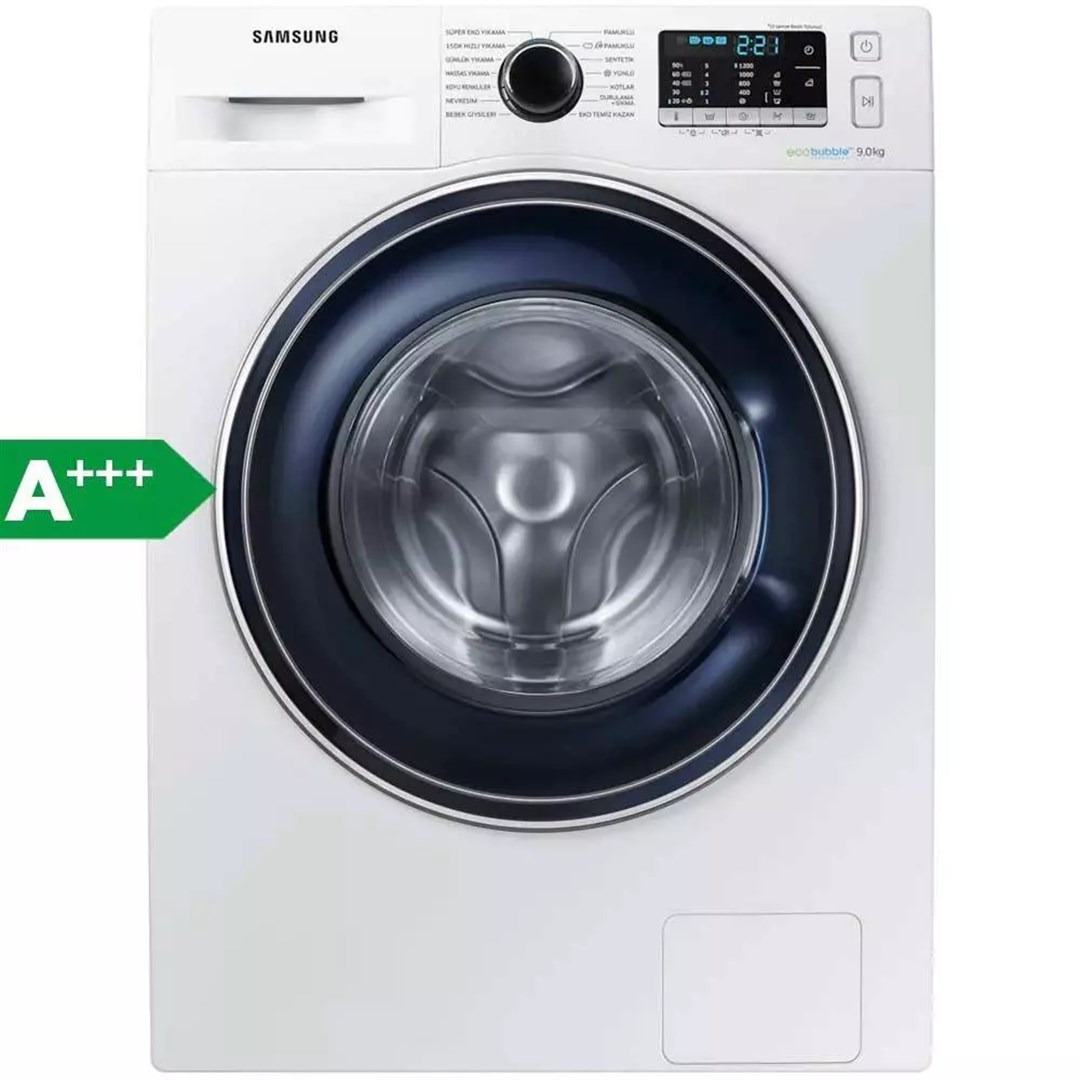 WW90J5355FW/AH Samsung WW90J5355FW/AH A +++ Sınıfı 9 Kg Yıkama 1200 Devir Çamaşır Makinesi Beyaz