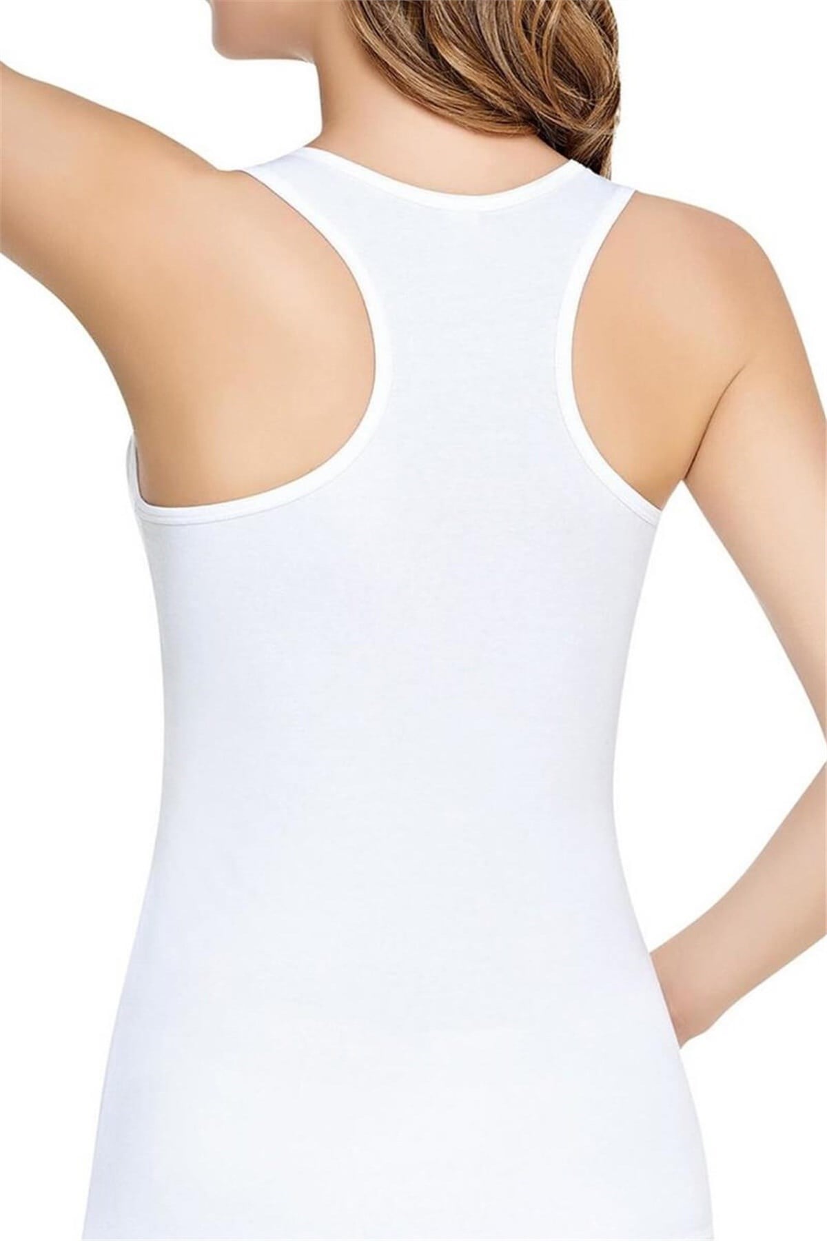 6 Adet Kadın Tutku 145 Elastan Spor Atlet BEYAZ