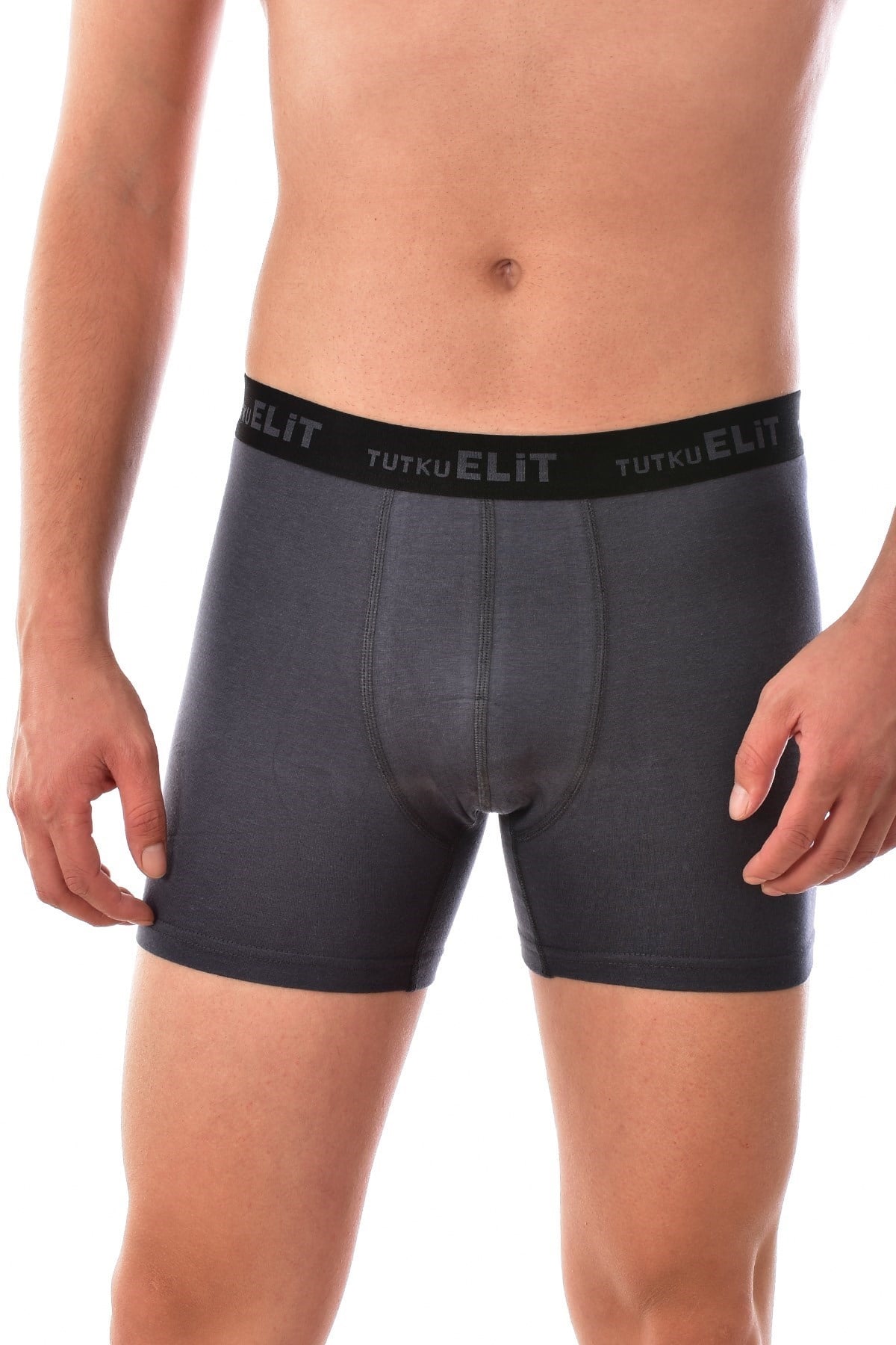 Elit 1252 Erkek Modal Elasthan Boxer FÜME