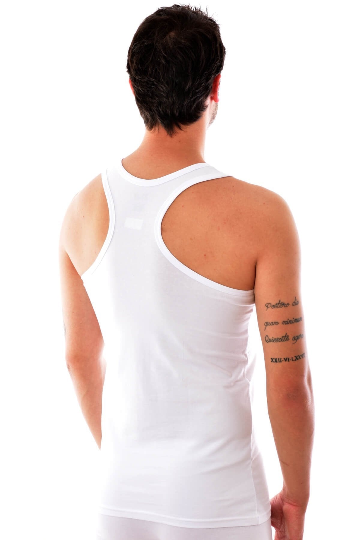 Elit 1304 Erkek Spor Elasthan Atlet BEYAZ