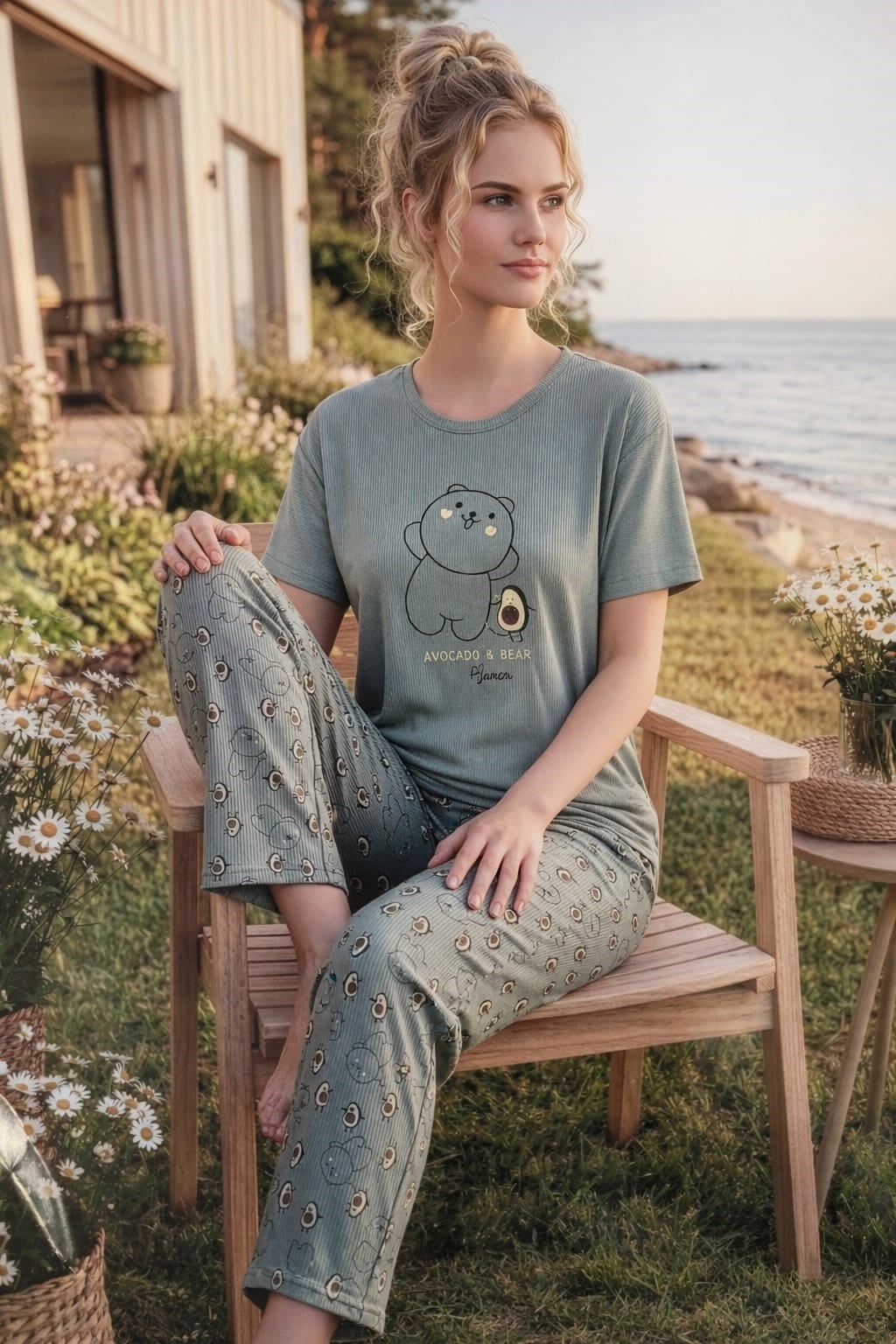 Kadın 1905-15 Kısa Kol Oslo Pijama Takımı