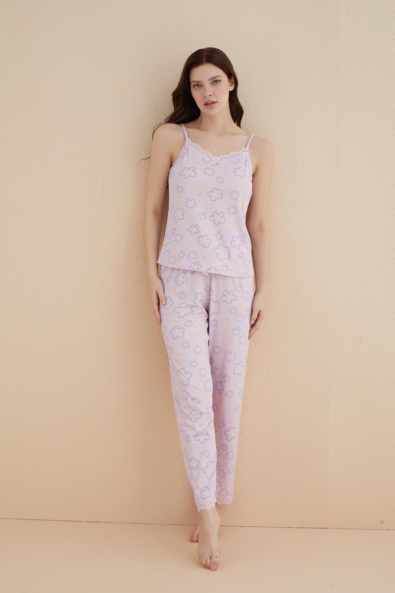 Kadın 80115-51 İp Askılı Pijama Takımı