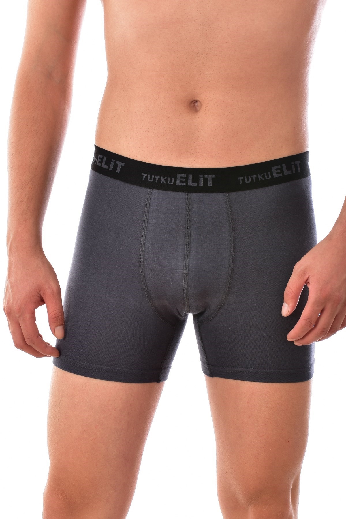 3 Adet Elit 1252  Erkek Modal Elasthan Boxer FÜME
