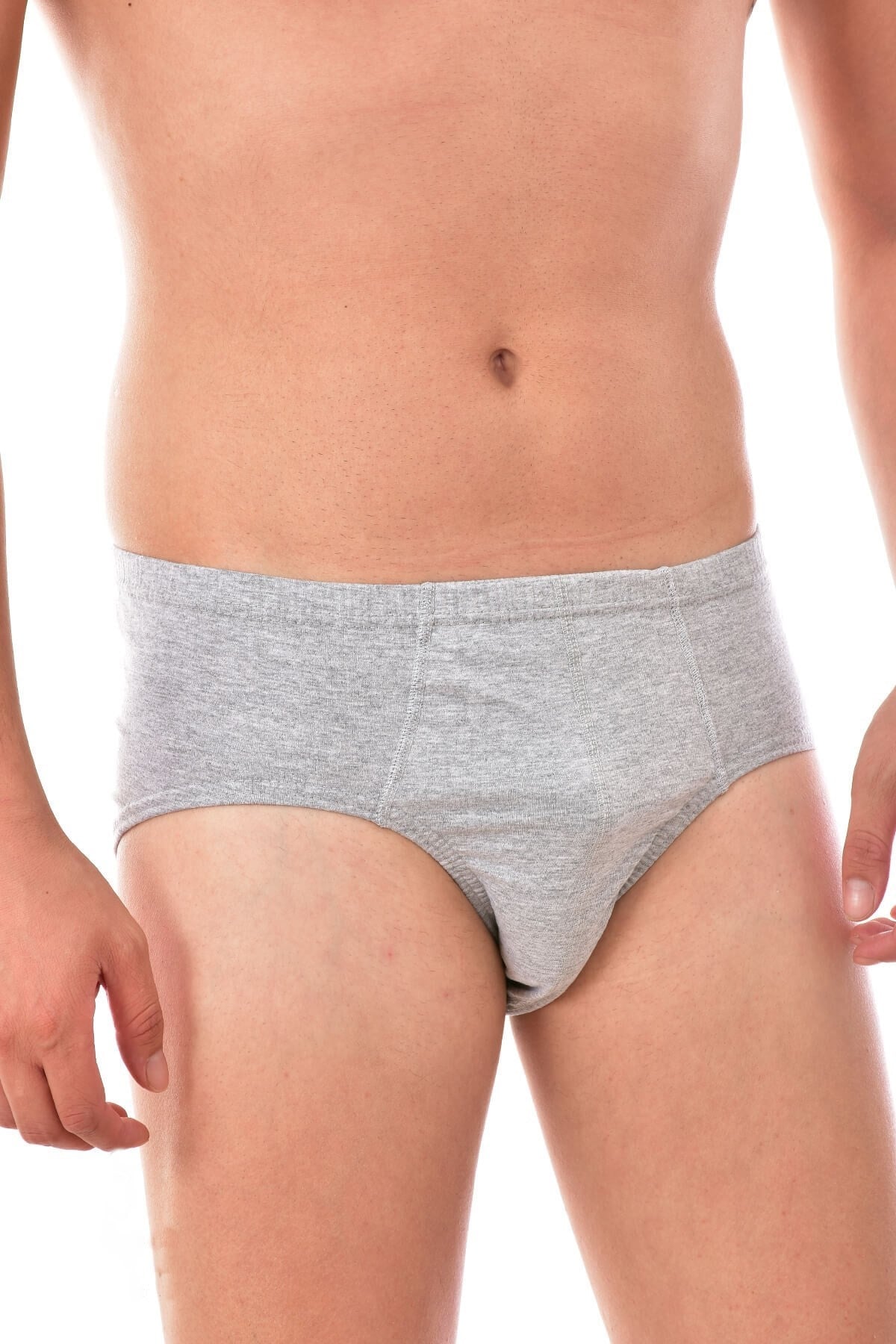 3 Adet Seher 0005 Erkek Penye Slip GRİ