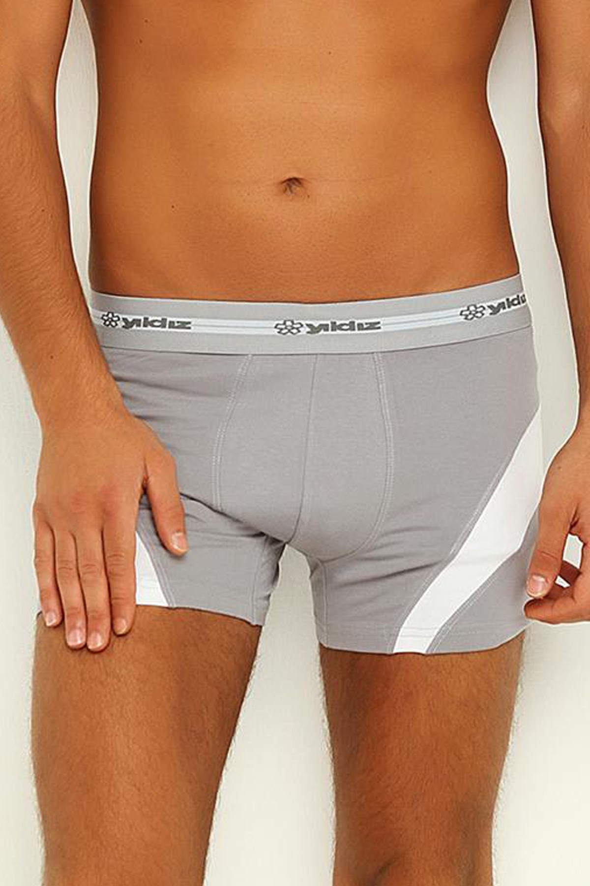 3 Adet Yıldız 117 Erkek Comfort Boxer GRİ